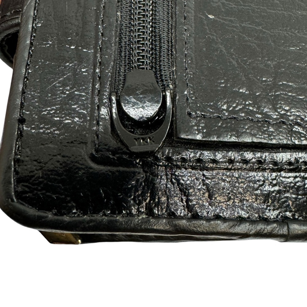 Mitty Wallet Women’s Purse Pouch Brazilian Leather Black Gold Buckle Western - Picture 9 of 16